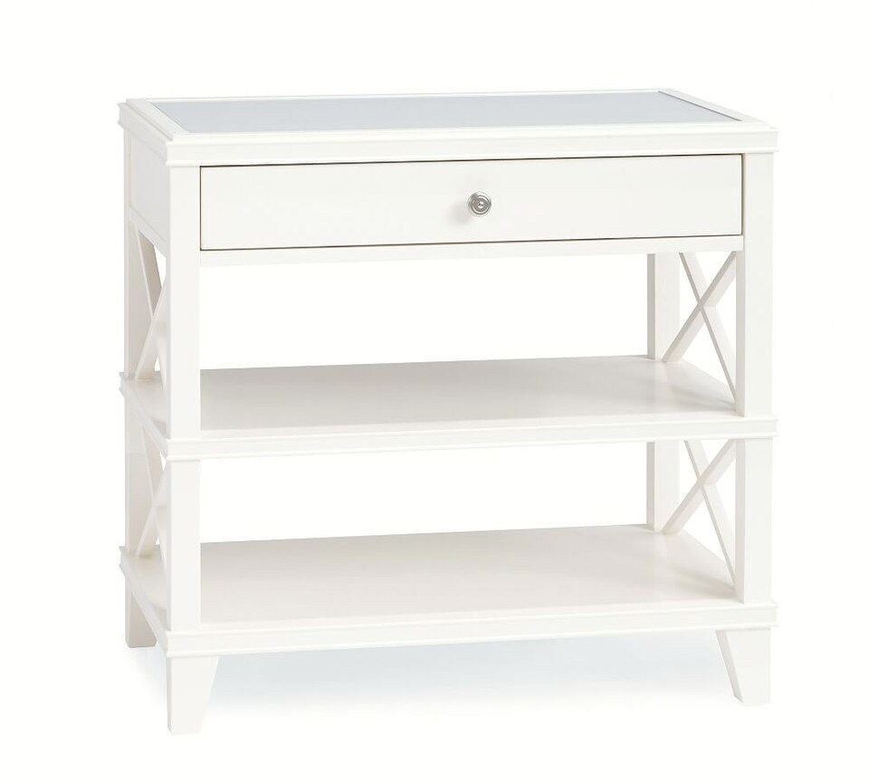 Clara Lattice Wide Nightstand Pottery Barn Australia
